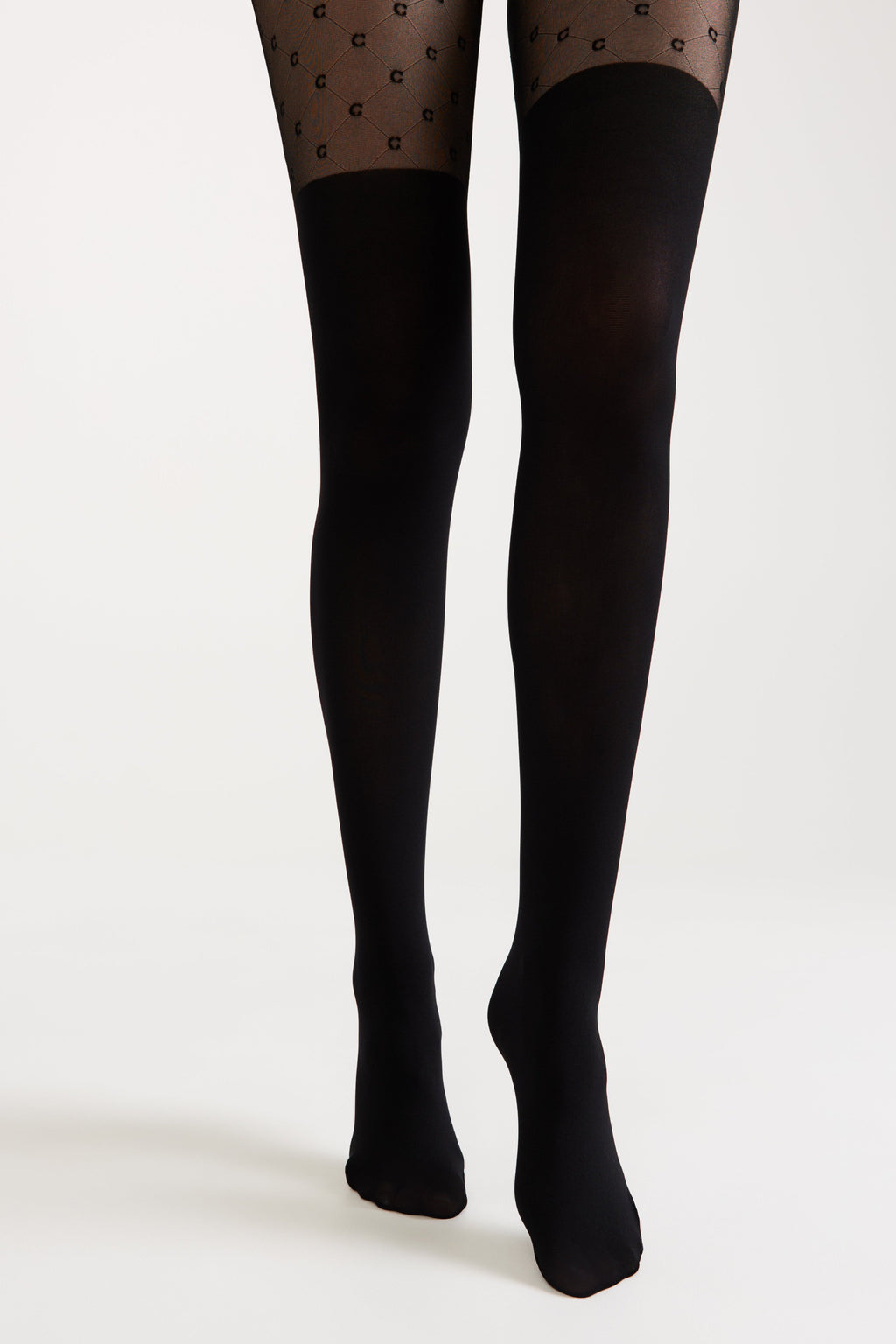 Fantasy Tights Conte Couture with Imitation Overknees