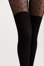 Fantasy Tights Conte Couture with Imitation Overknees