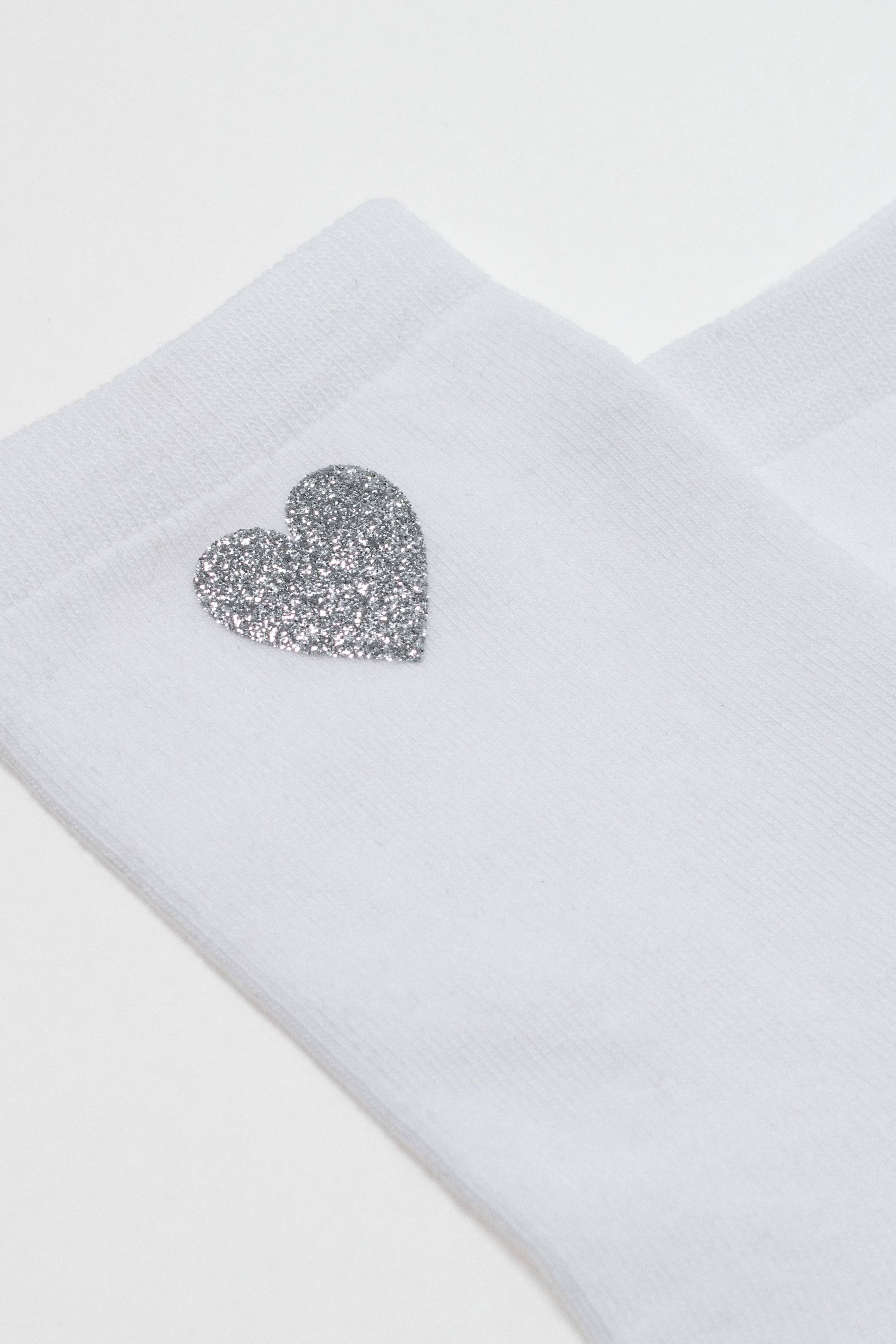 Cotton Socks Conte Classic 427 Shimmering Heart Pattern