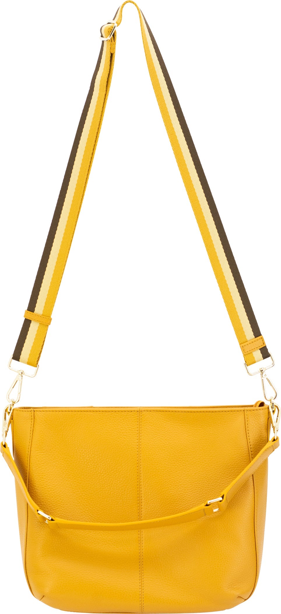 Vida Leather Shoulder Bag with Concealed Pocket