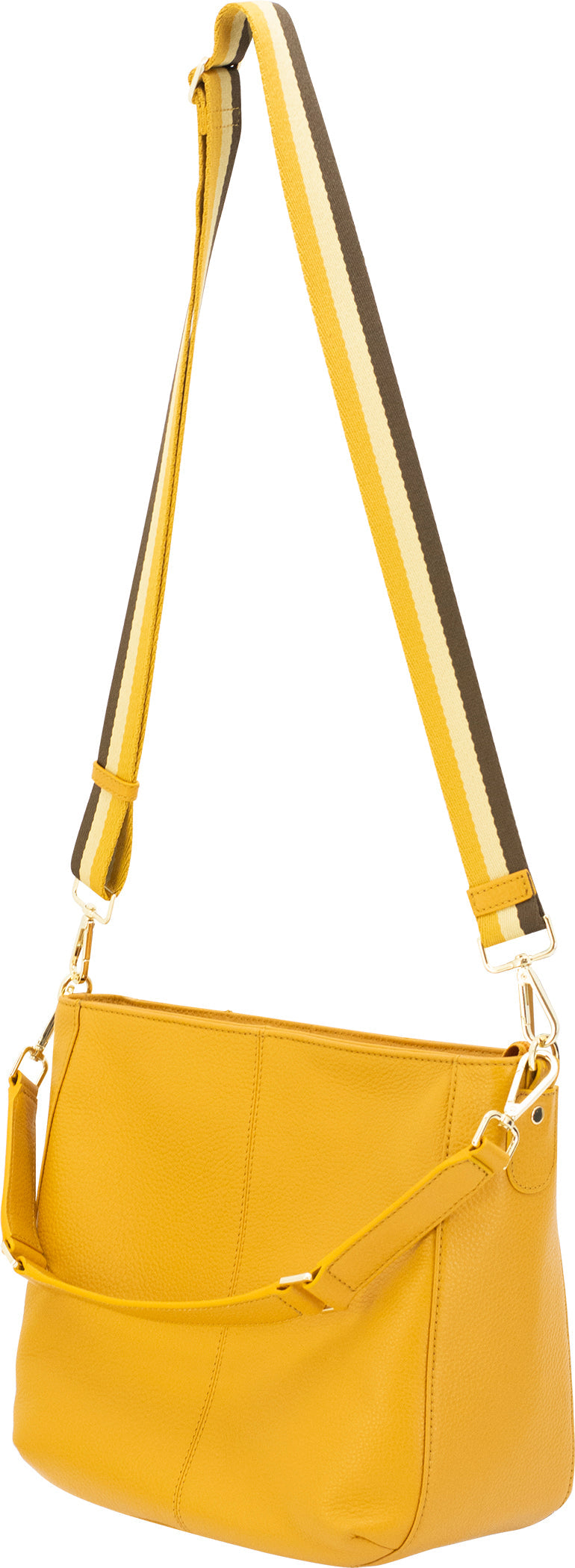 Vida Leather Shoulder Bag with Concealed Pocket