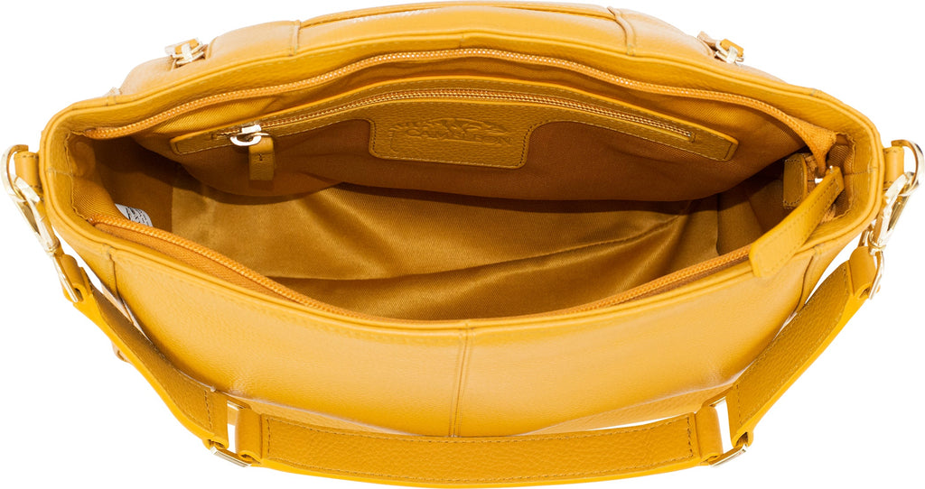 Vida Leather Shoulder Bag with Concealed Pocket