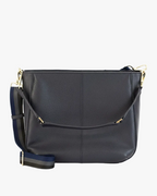 Vida Leather Shoulder Bag with Concealed Pocket