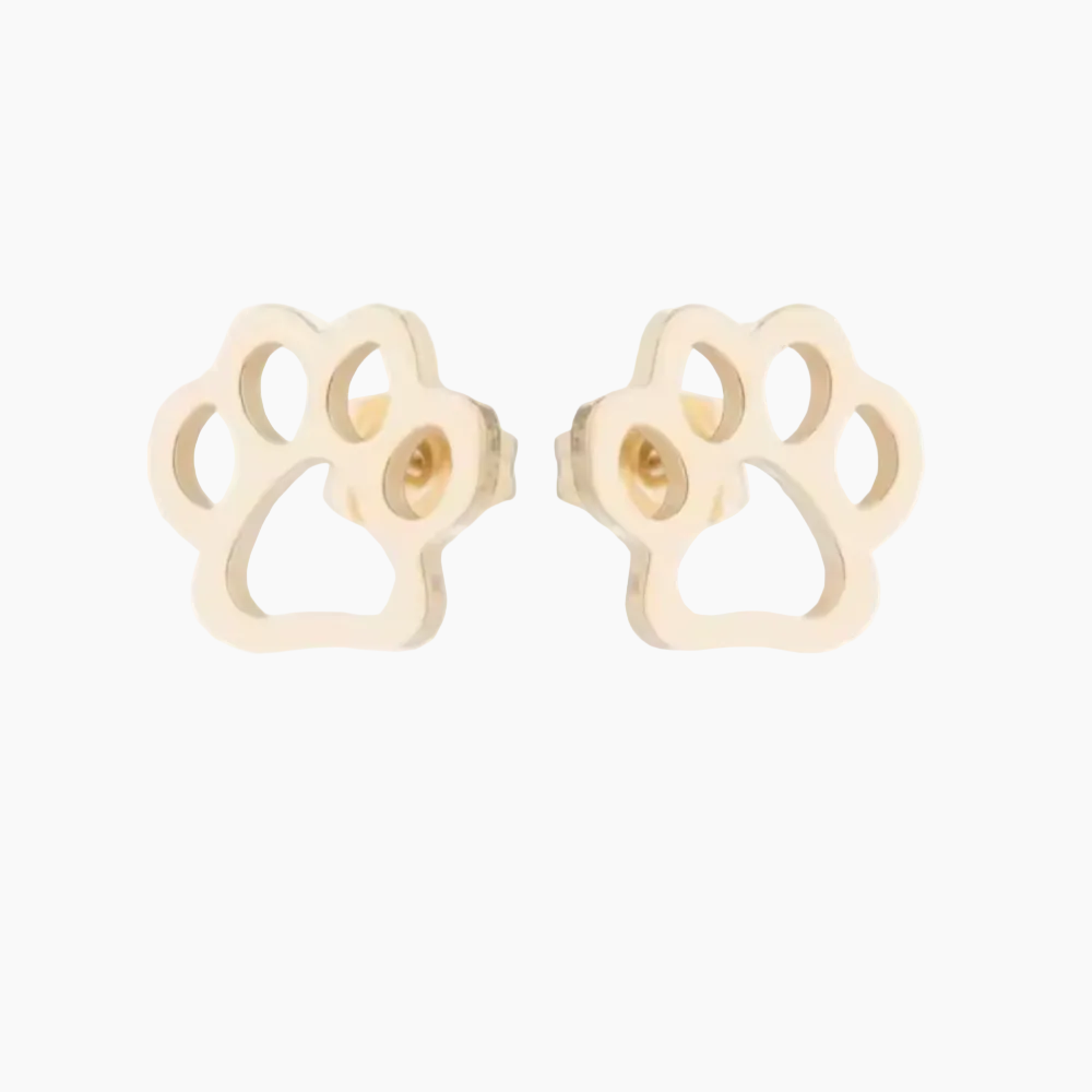 CharmedPaw Paw Print Stud Earrings