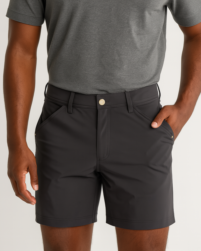 Everyday Stretch Shorts with Comfortable Built-In Liner Black