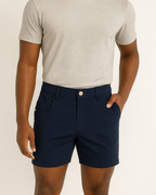 Everyday Stretch Shorts with a Comfortable Built-In Liner | Navy
