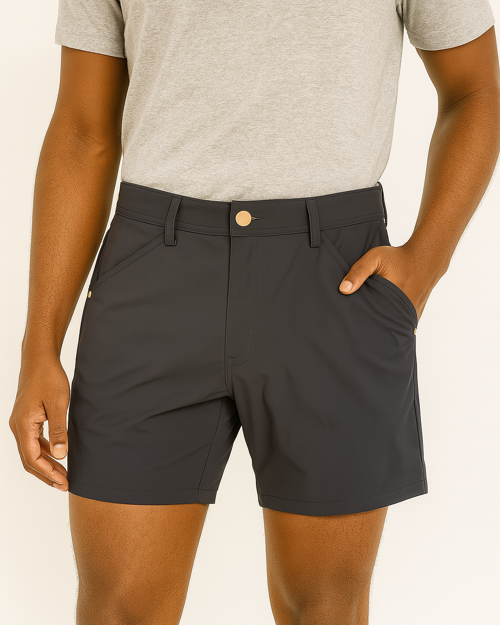 Everyday Stretch Shorts with Comfortable Built-In Liner Black