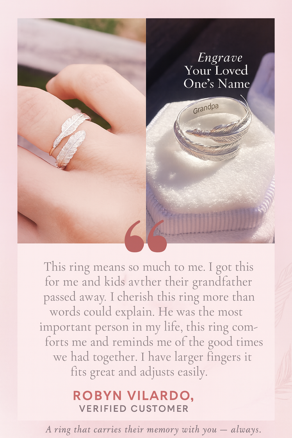 Feather from an Angel Ring