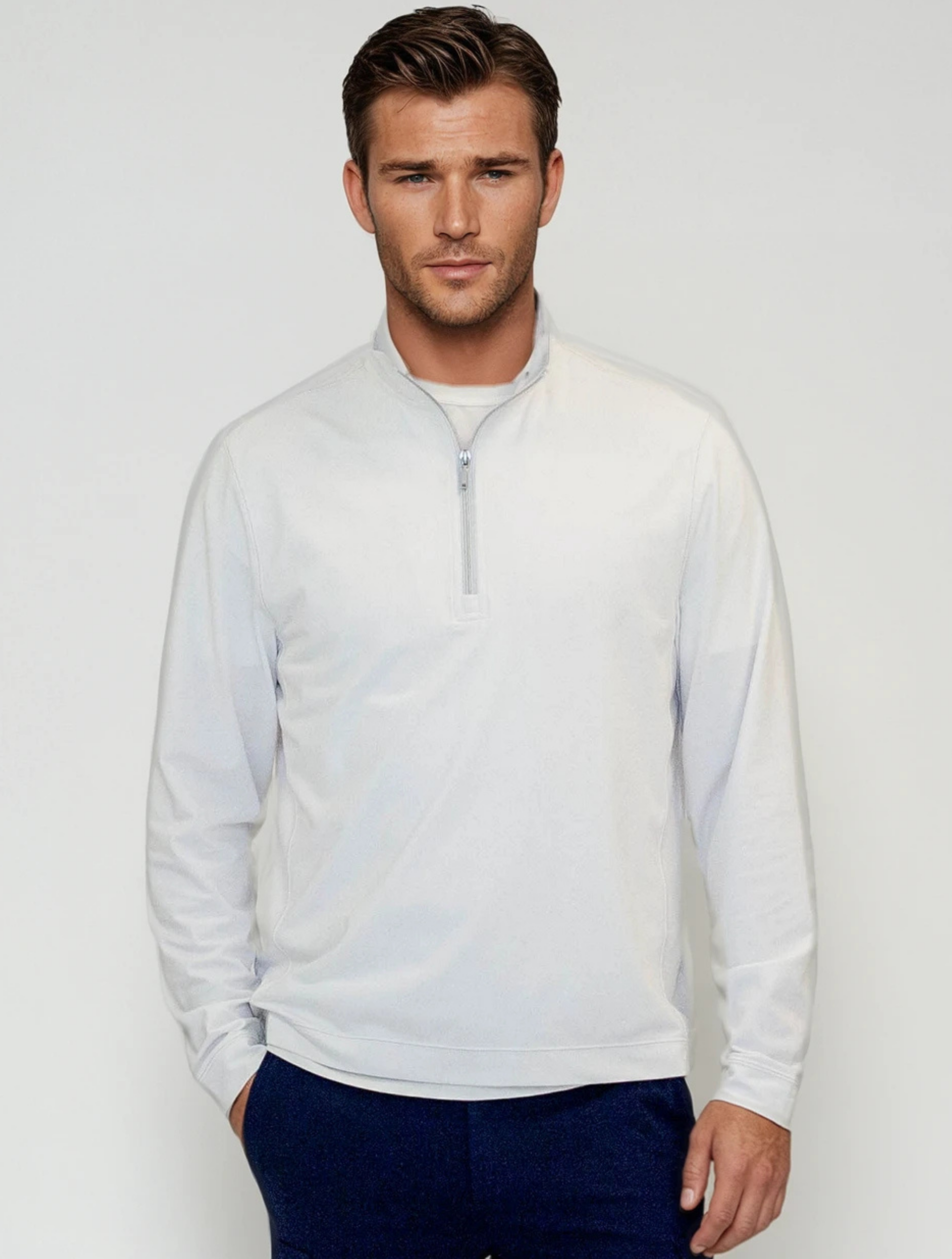 Buki Cinqo Travel Half Zip | White