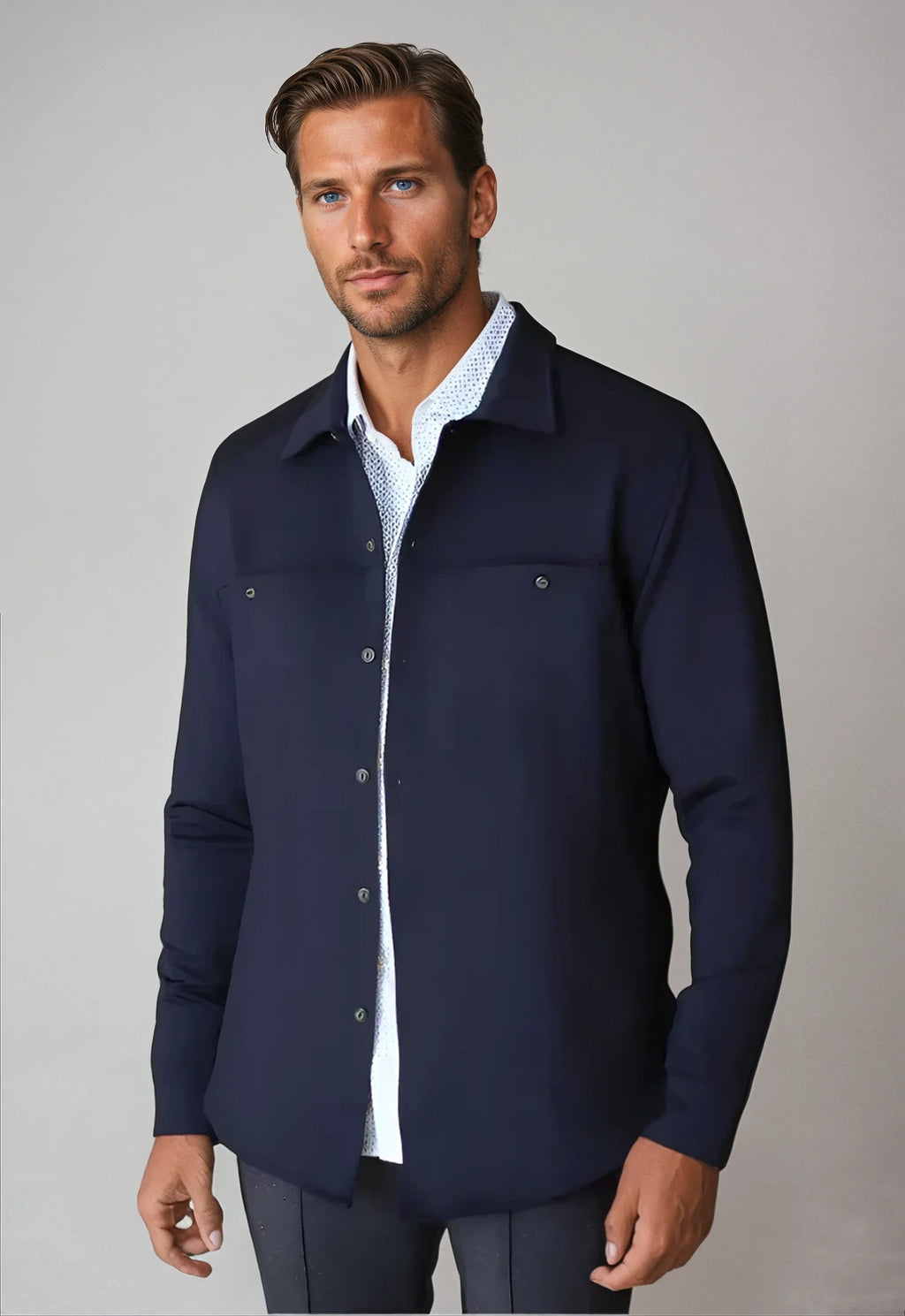 City CPO Shirt Jacket | Navy