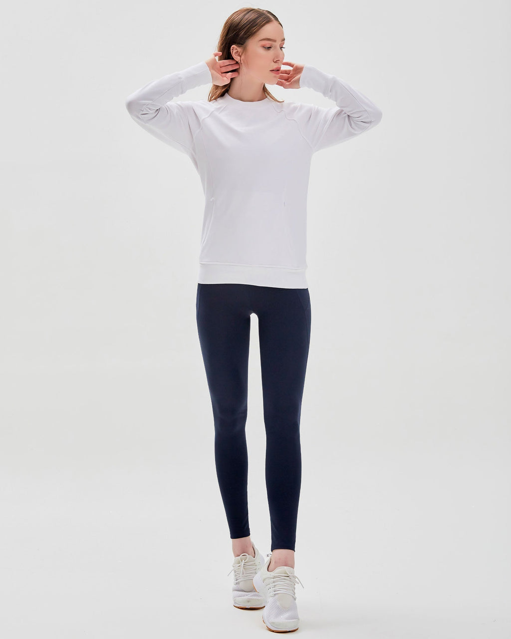 City Zip Slim Crewneck Sweatshirt