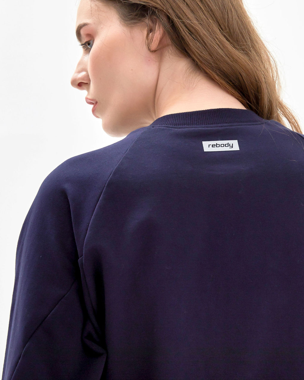 City Zip Crop Crewneck Sweatshirt