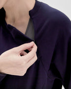 City Zip Crop Crewneck Sweatshirt