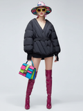 Classic Crossed Puffer Jacket | SUTTON PLACE
