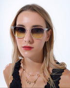 Clear Gradient Sunglasses with Sunset Lenses