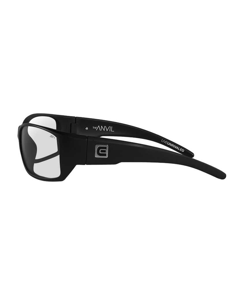 The Anvil Sunglasses | Black/Clear