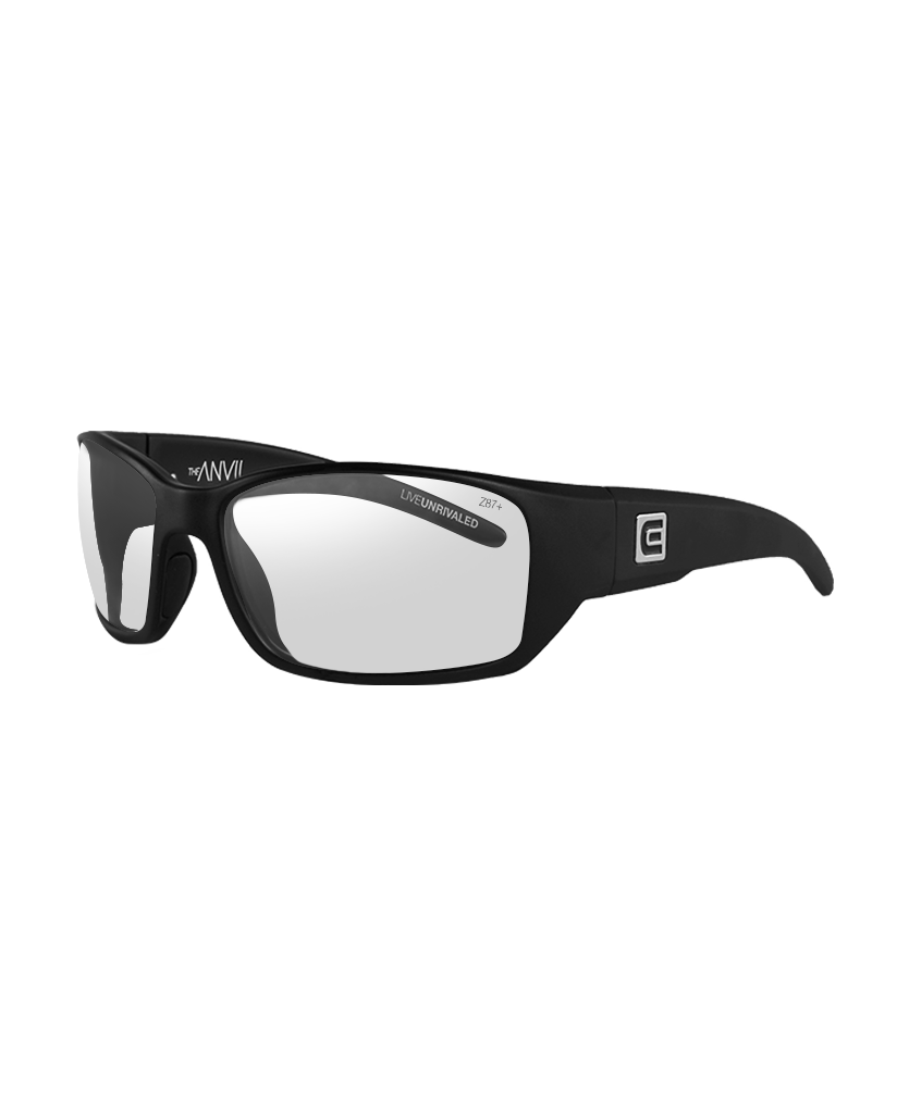 The Anvil Sunglasses | Black/Clear