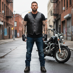 Legendary Club Style Men's Leather Motorcycle Vest