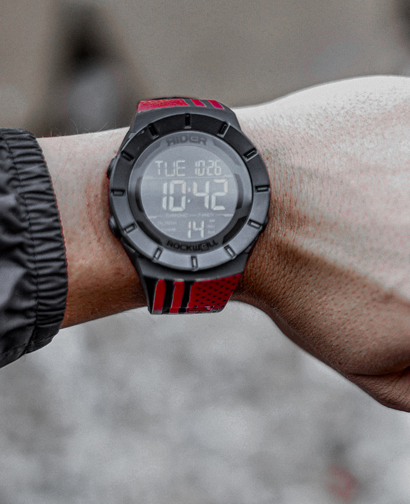 Coliseum Fit™ Assault Red Edition Watch | Phantom Black