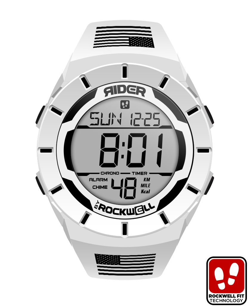 Coliseum Fit™ Freedom Edition Watch | White/Black