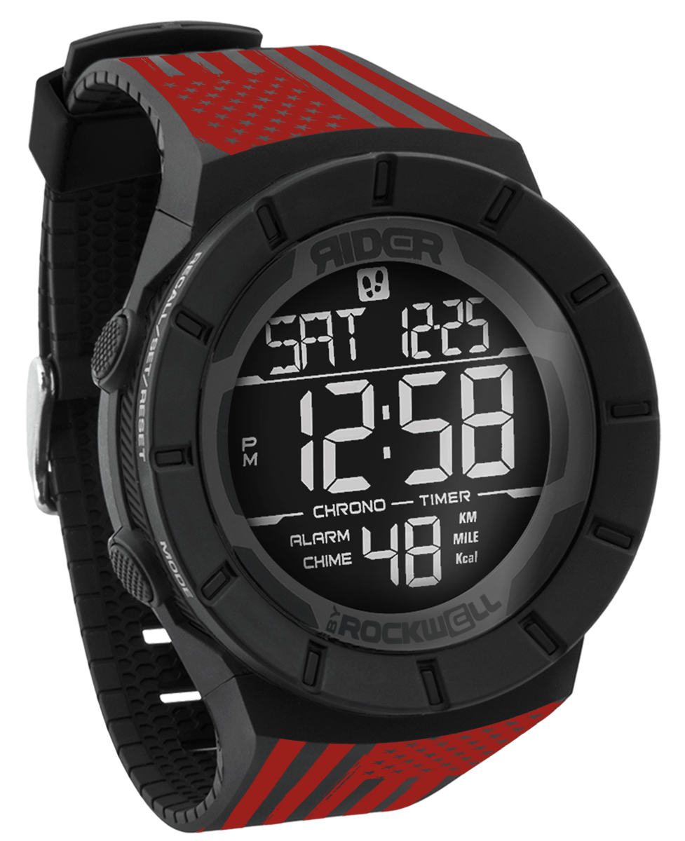 Coliseum Fit™ Assault Red Edition Watch | Phantom Black