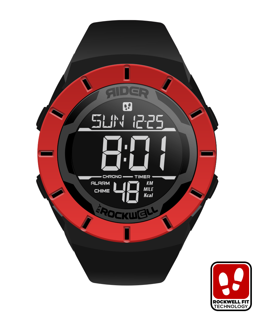 Coliseum Fit™ Halo Edition Watch | Black/Red