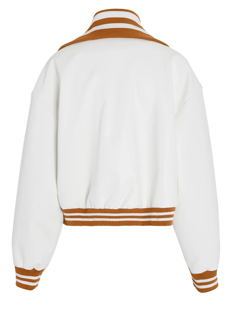 Color-Block PU Leather Women Jacket Soho BYMANYC ® New York