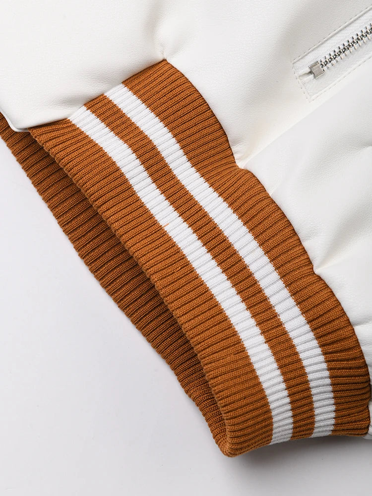 Color-Block PU Leather Women Jacket Soho BYMANYC ® New York