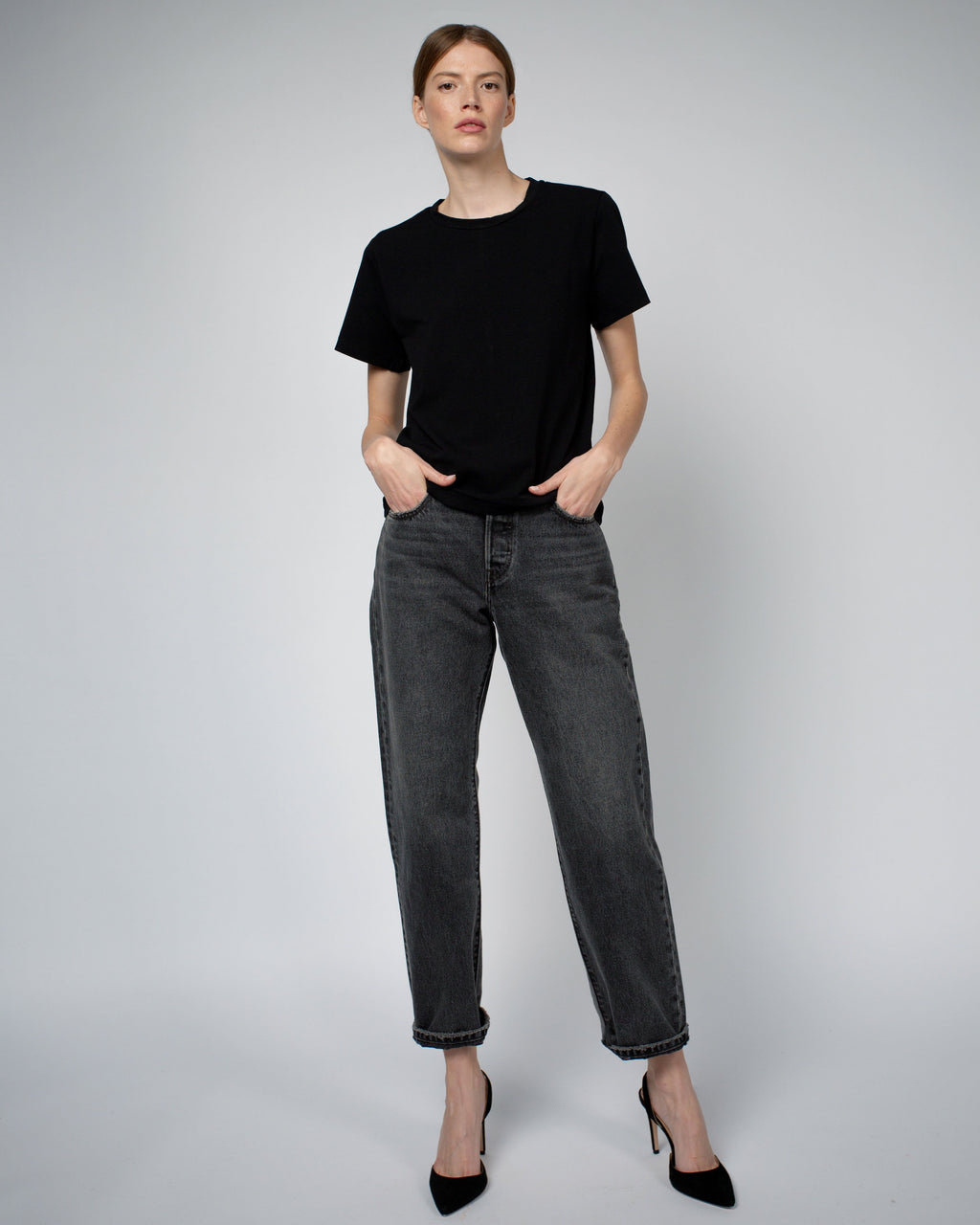 Adry Organic Cotton Crew Neck T-Shirt | Black