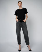 Adry Organic Cotton Crew Neck T-Shirt | Black