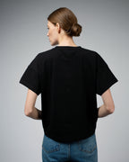 BEVIN Organic Cotton Boyfriend T-Shirt | Black