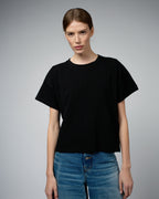 BEVIN Organic Cotton Boyfriend T-Shirt | Black