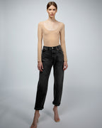 Luella Double Layer Ballet Neckline Bodysuit | Latte