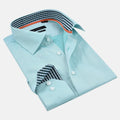 Contrast Collar Button-Up Shirt | Contemporary Fit