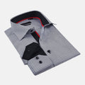 Contrast Collar Button-Up Shirt | Contemporary Fit