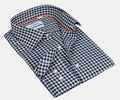 Contrast Collar Button-Up Shirt | Contemporary Fit