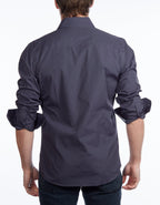 Contrast Collar Button-Up Shirt | Contemporary Fit
