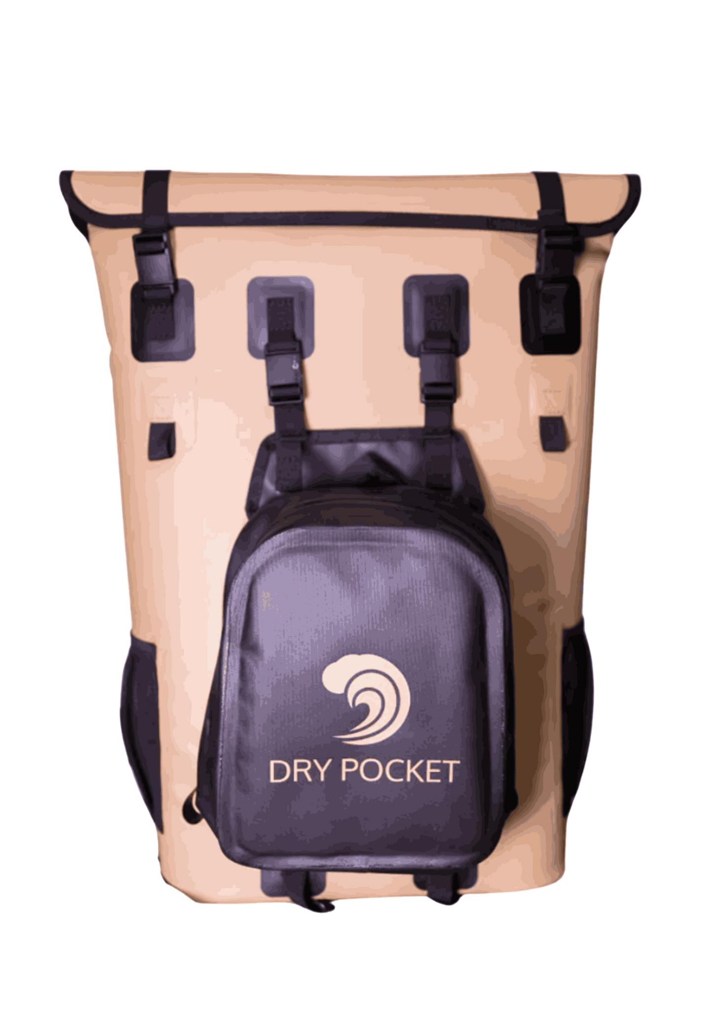 Waterproof Floating Backpack Cooler with Dry Bag | Tan