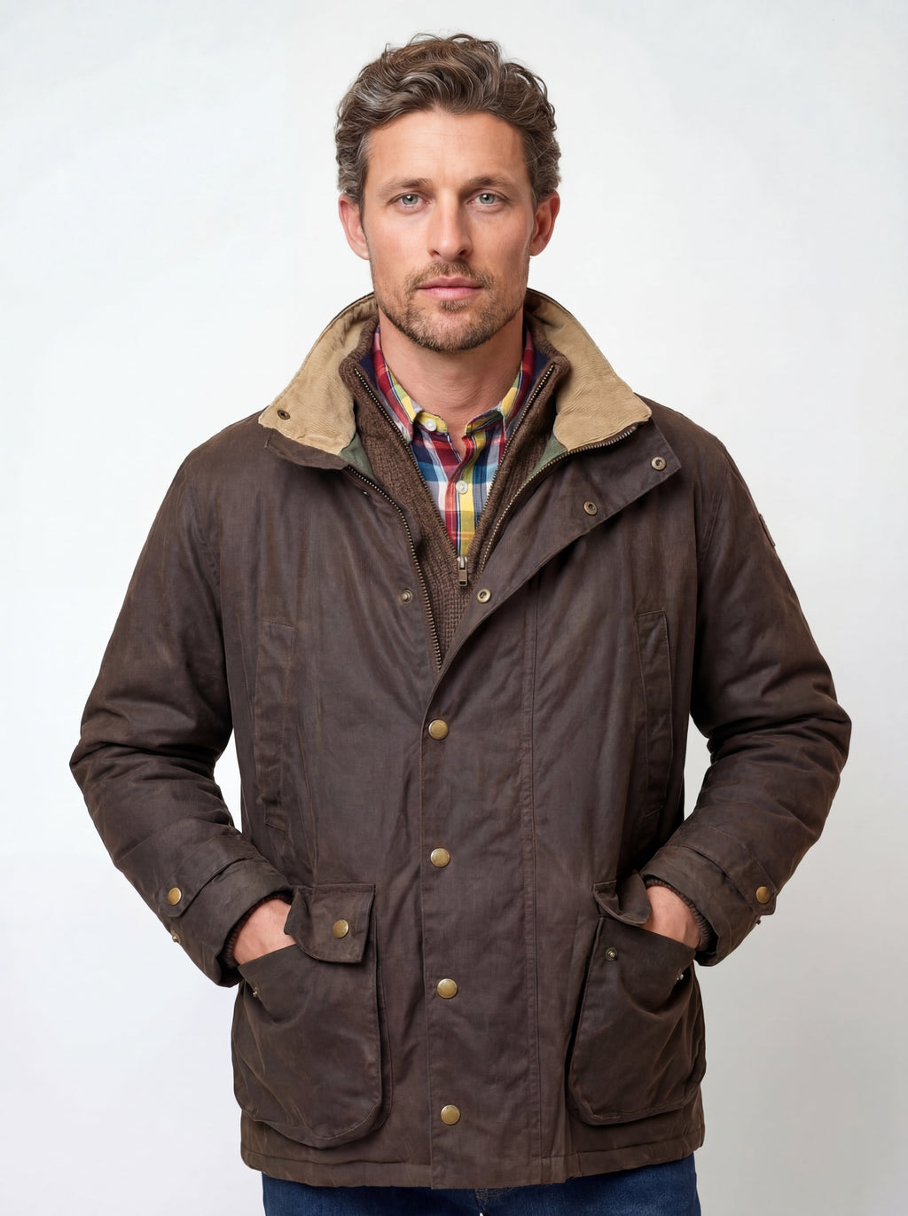 Copperas Waxed Jacket | Chocolate