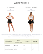 Wrap Short Viscose Satin