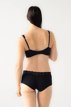 Salua Cotton Bralette with Lace Edge