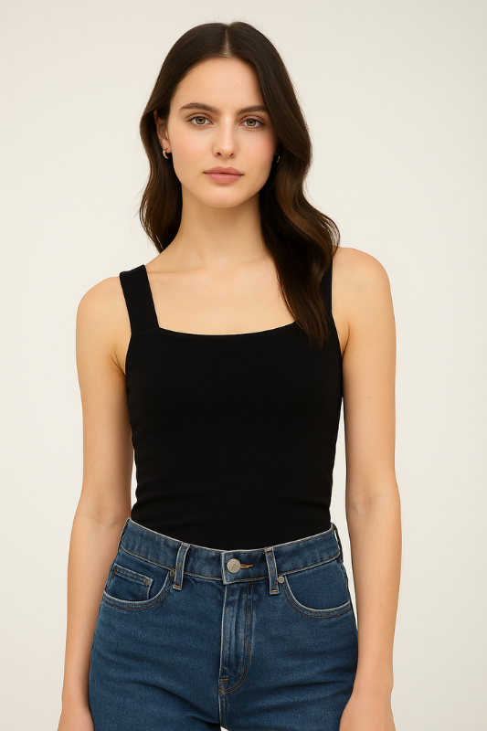 The Workshop Studio Sculpt Knit Tank Top by Luxe Basics