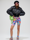 Cropped Biker Puffer Jacket | LOWER EAST SIDE