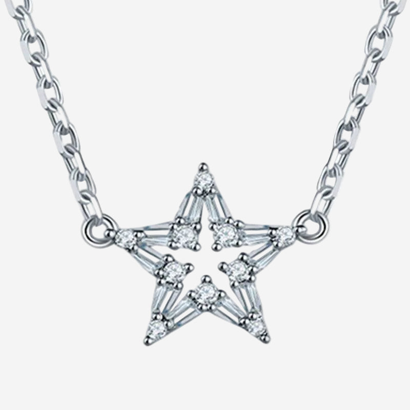 Crystal Star Pendant Necklace