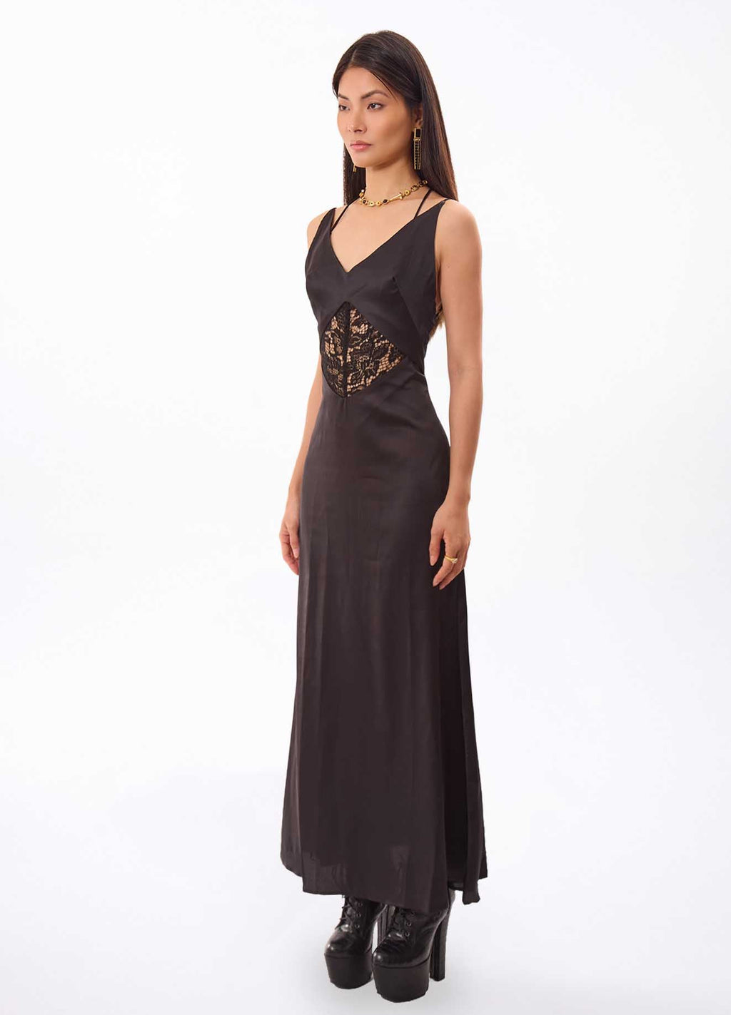 Lace Slip Maxi Dress
