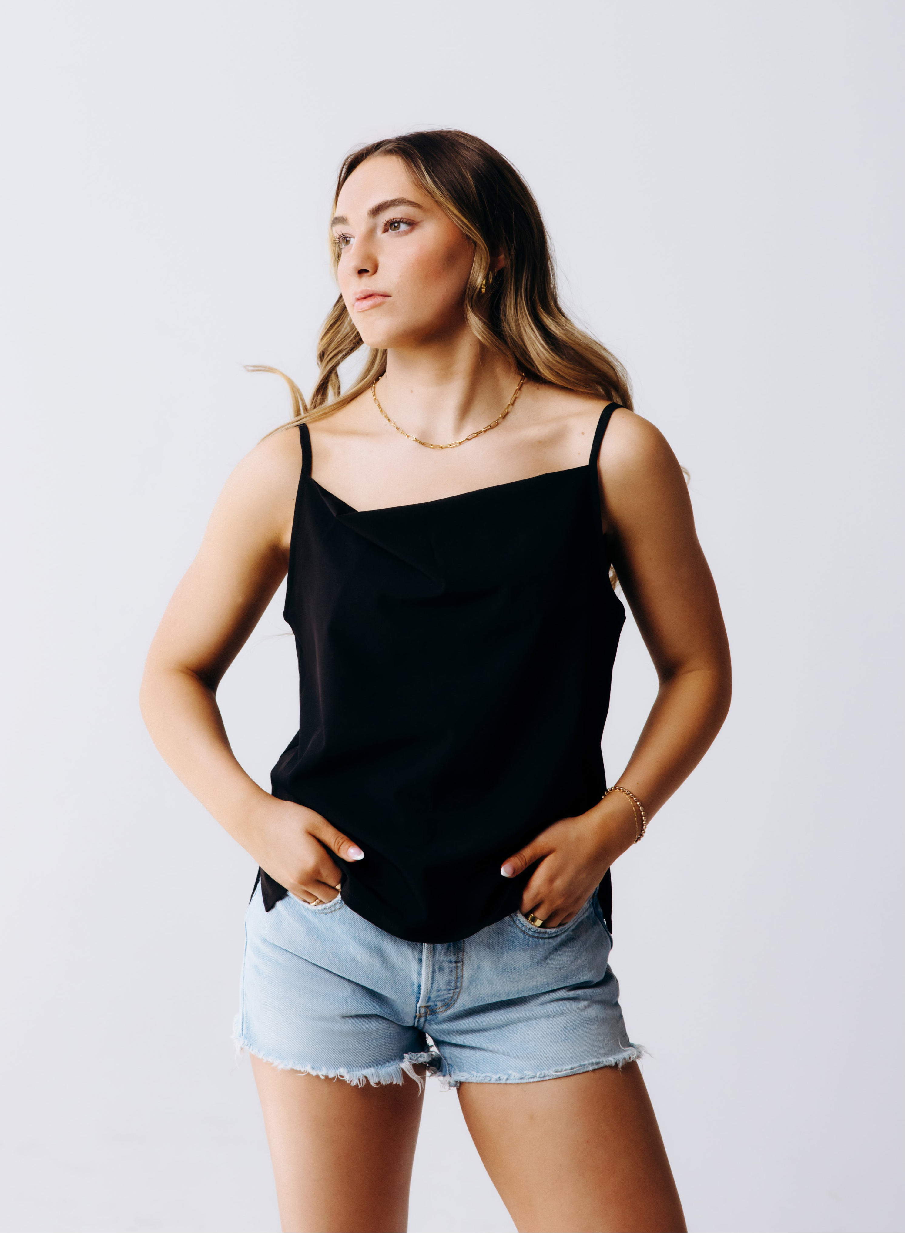 Cowl Neck Cami Top
