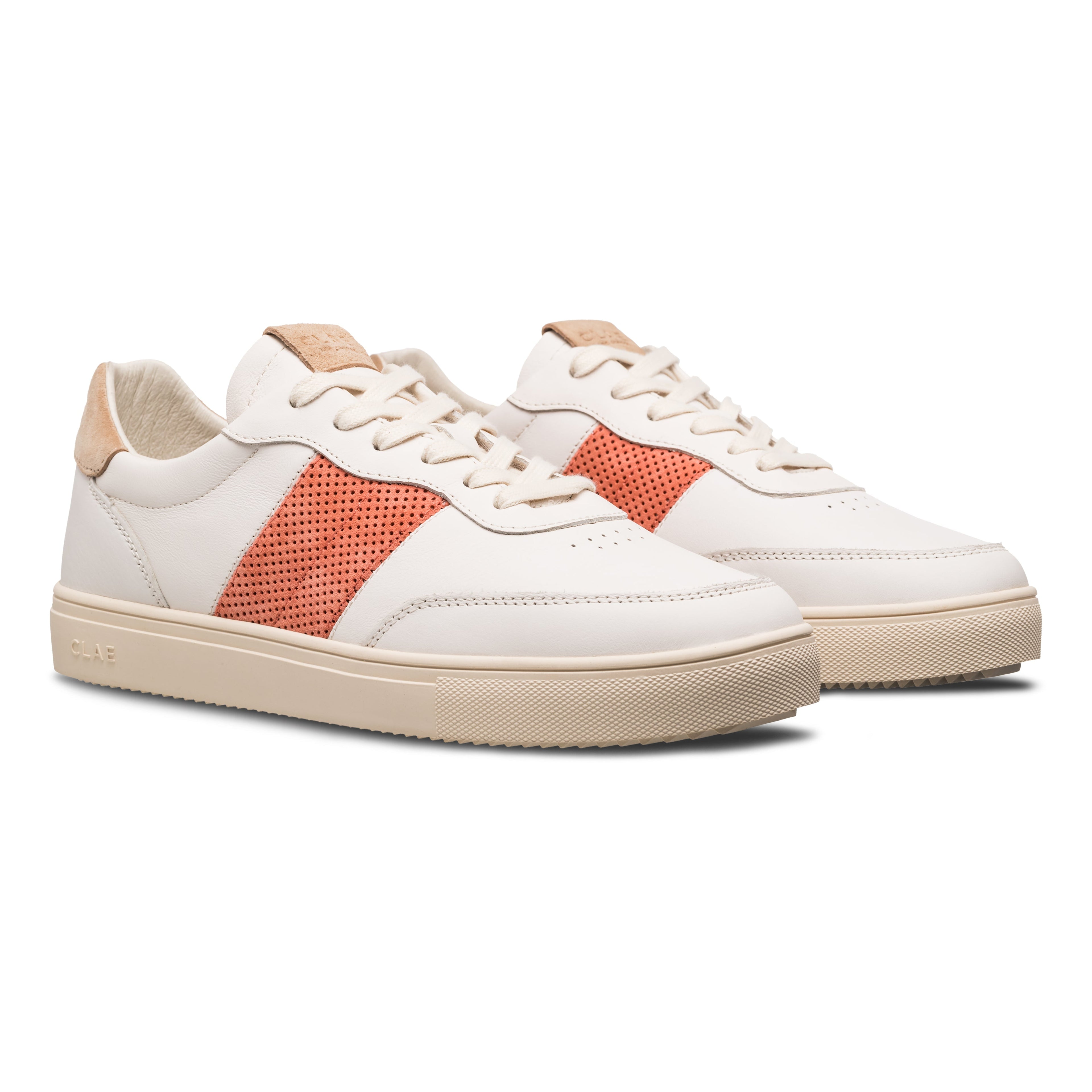 DAVIS Casual Sneaker White/Orange by CLAE