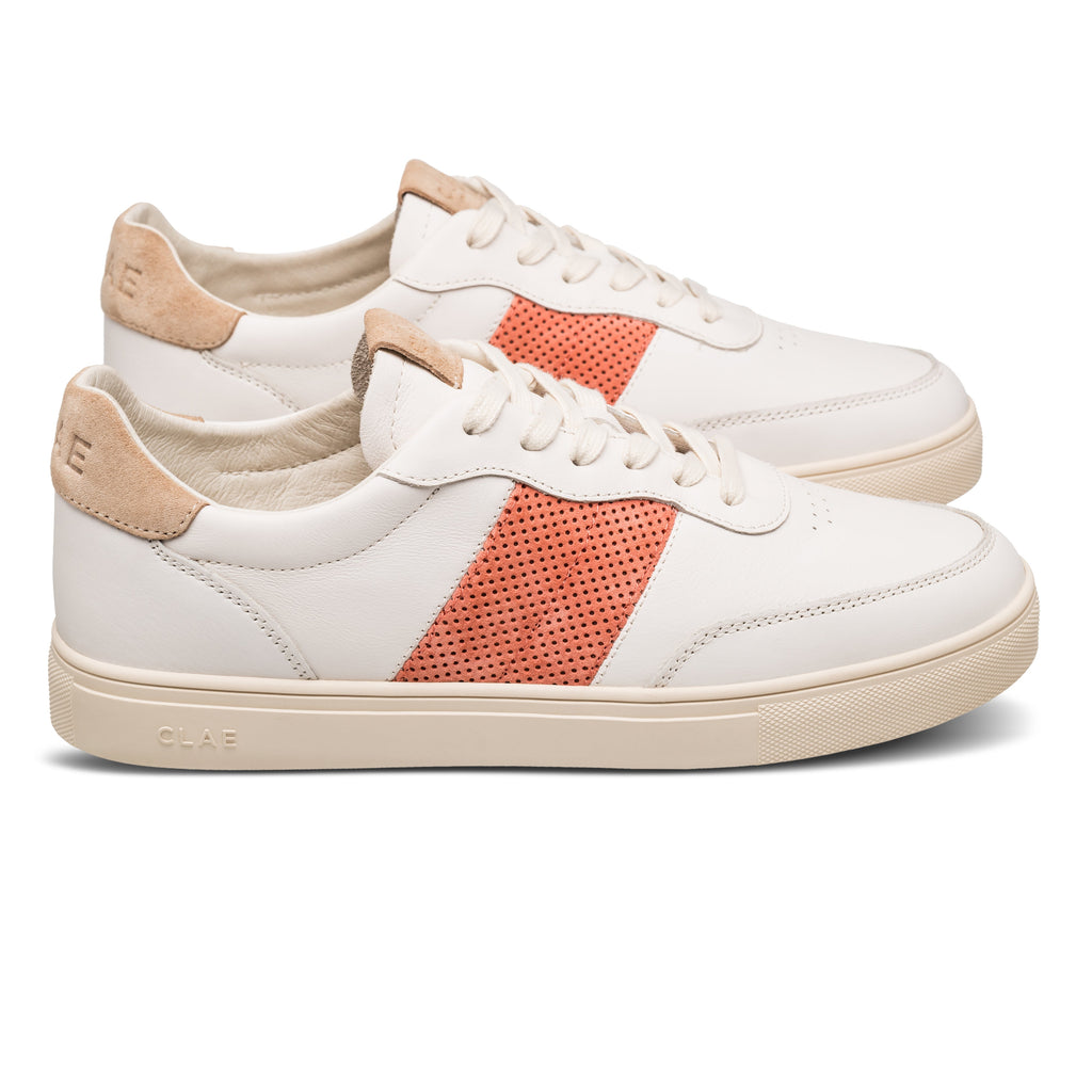 DAVIS Casual Sneaker White/Orange by CLAE