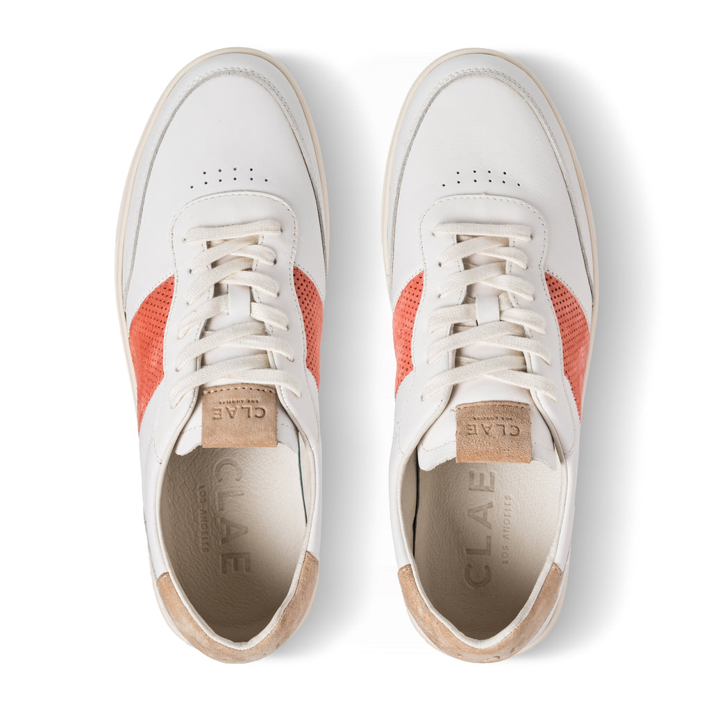 DAVIS Casual Sneaker White/Orange by CLAE
