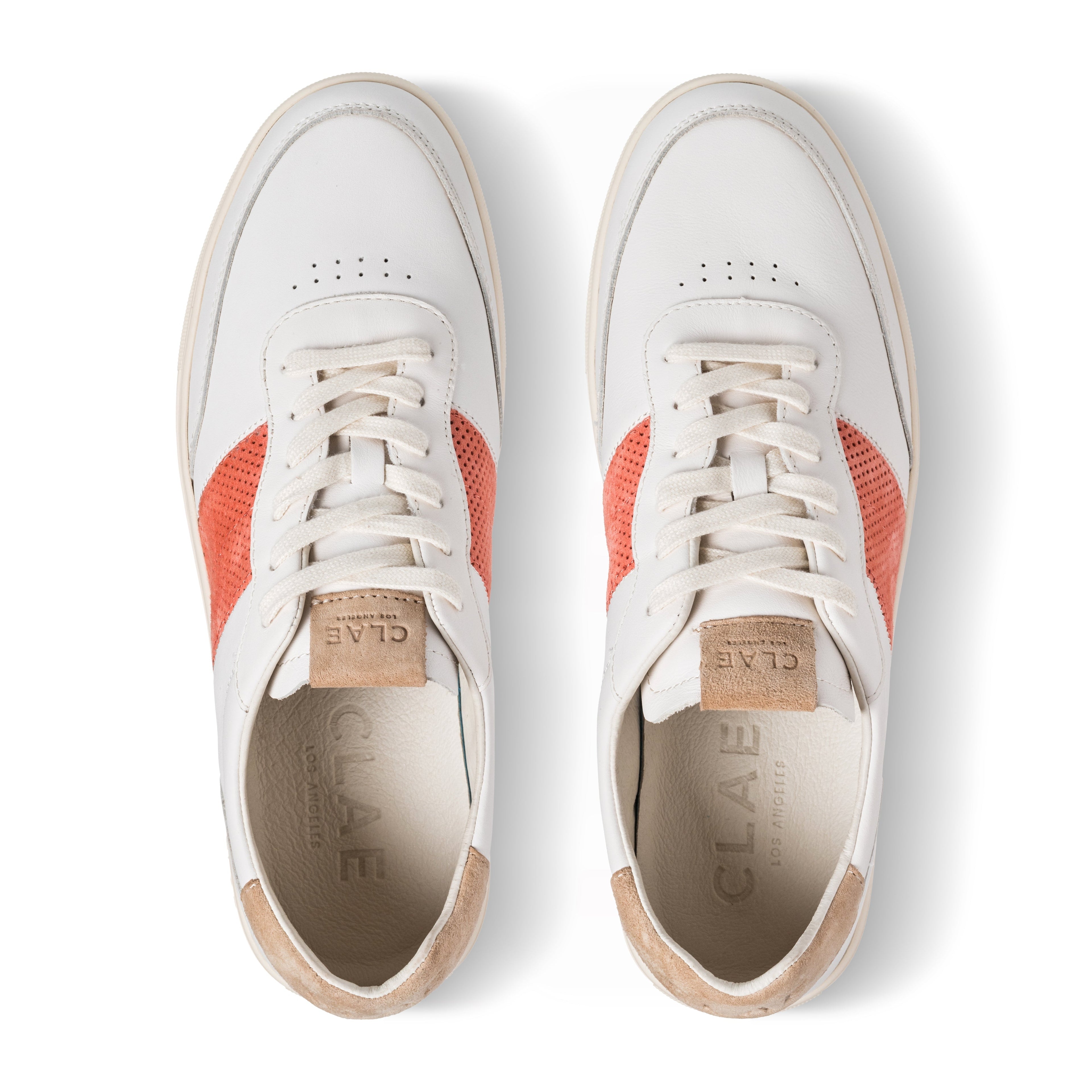 DAVIS Casual Sneaker White/Orange by CLAE